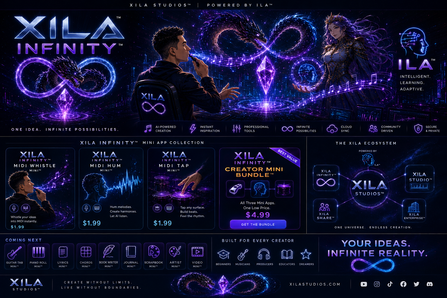 XILA INFINITY creative ecosystem